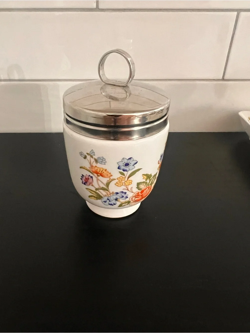 Aynsley Cottage Garden Egg Coddler and Mini Tray